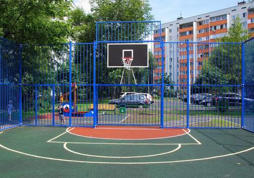 Забор Protect для баскетбольной площадки в Самаре